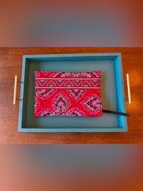 Vintage, Retired Vera Bradley “Frankly Scarlet” Pattern Planner/Cosmetic Case